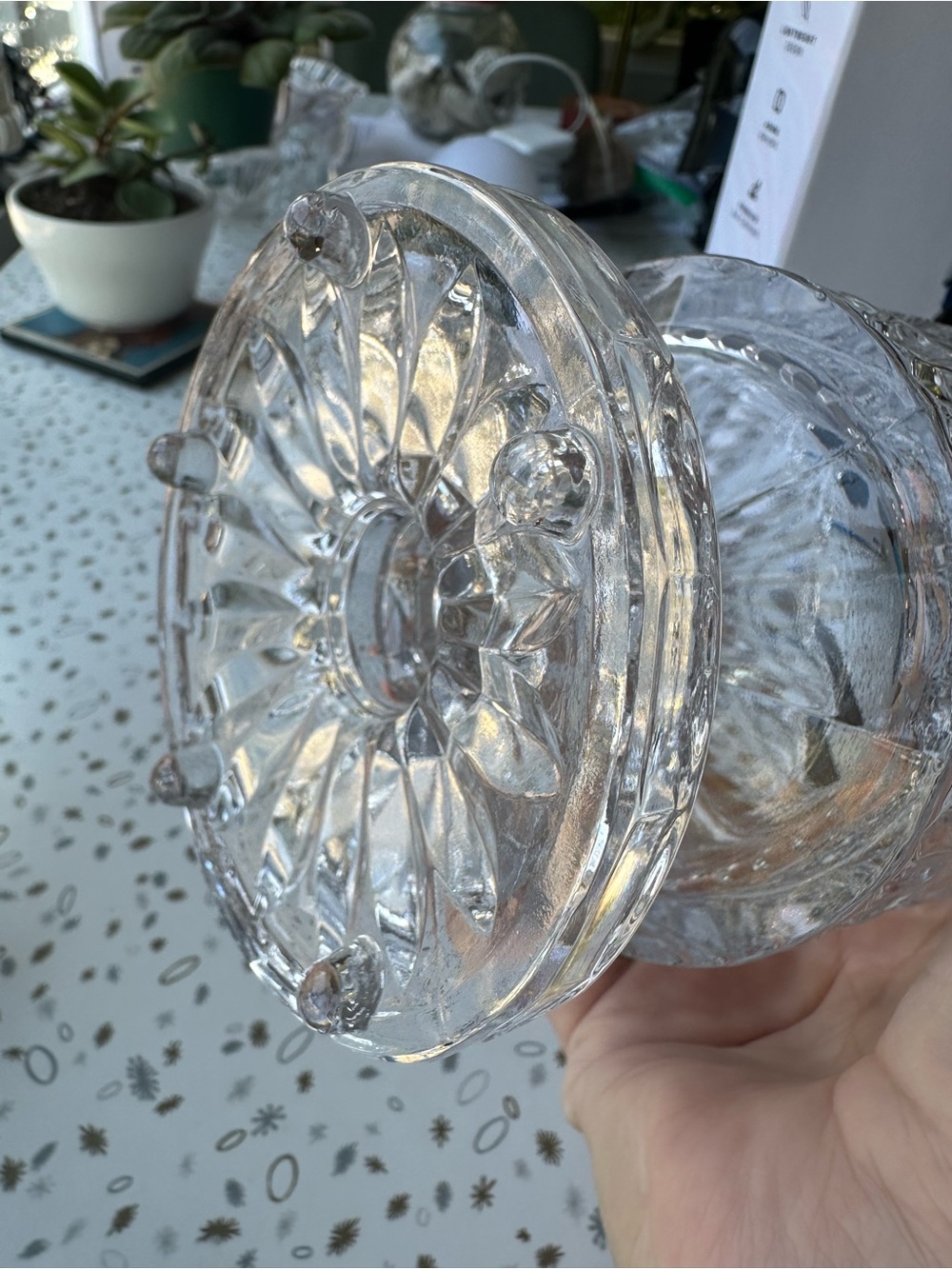 Fifth Avenue Princeton Crystal Hurricane Candle Holders - Pair - Picture 4 of 7
